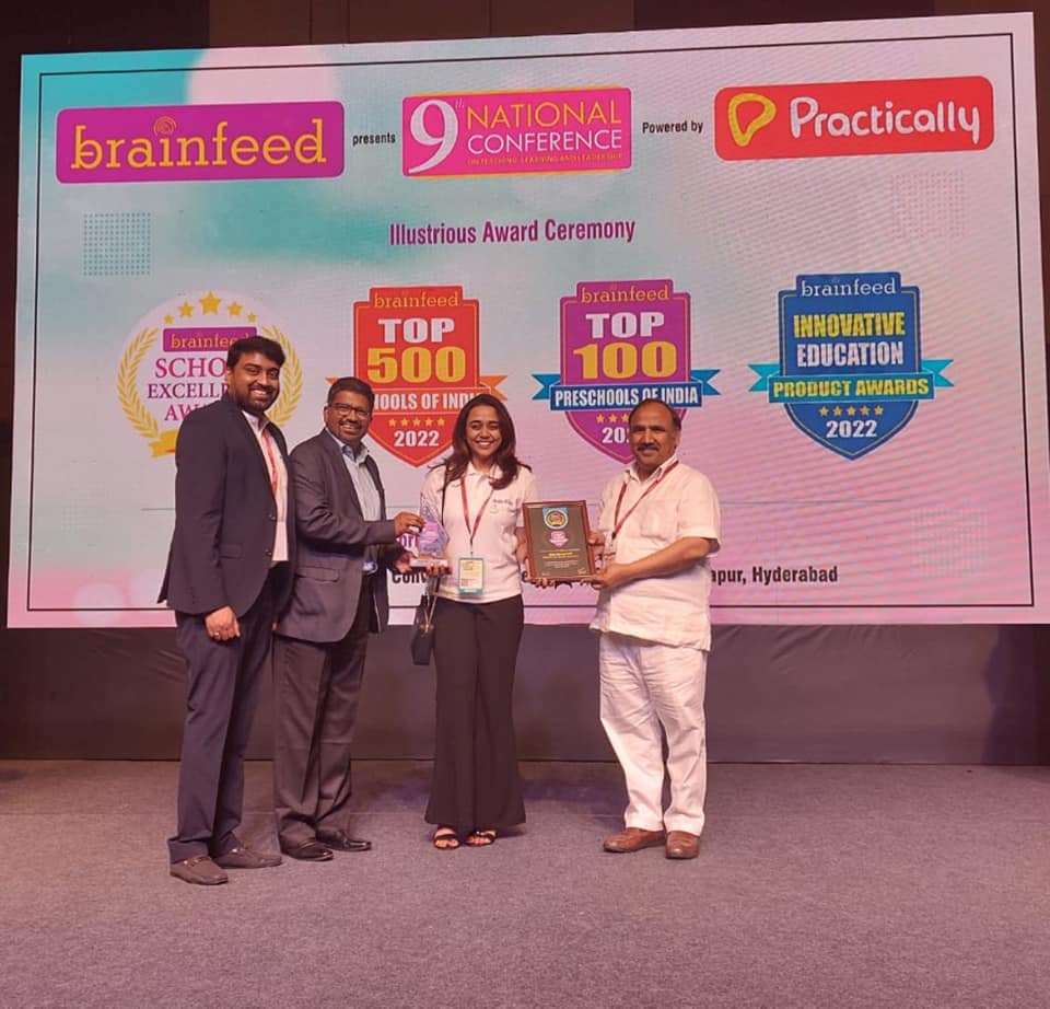 Honoured at the Brainfeed 9th National Conference for innovation in early education